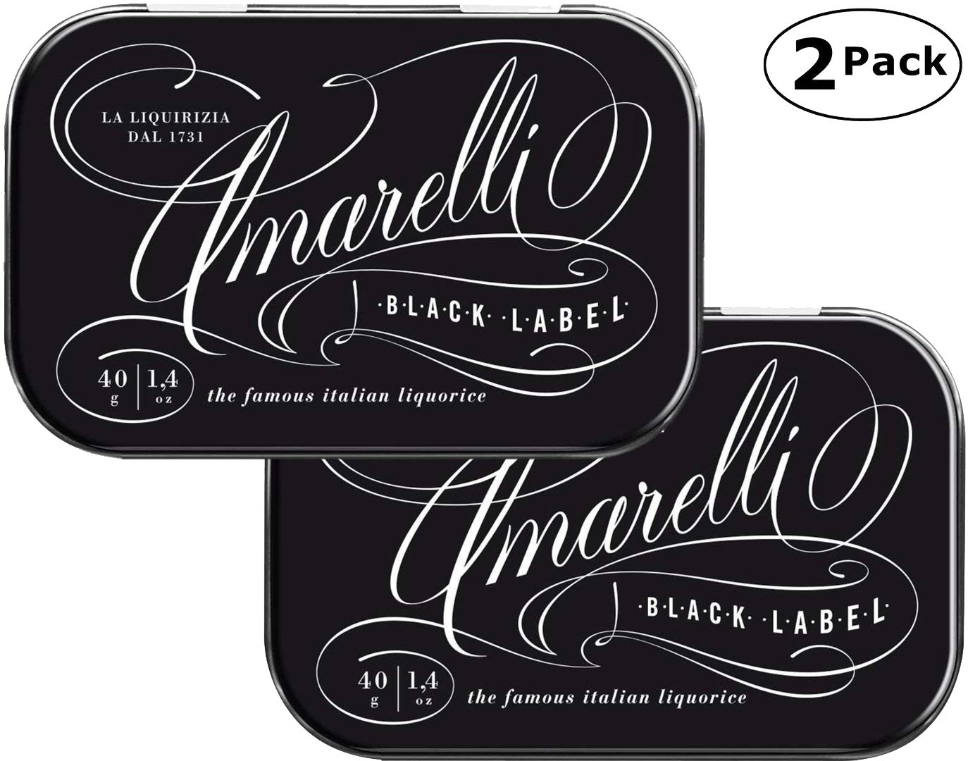 Amarelli - Amarelli Rossano - Pastilles Of Pure Liquorice (Licorice) Hard Candy - 40 Gram