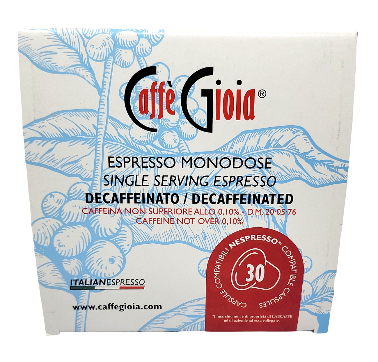 Caffe Gioia Nespresso Decaf
