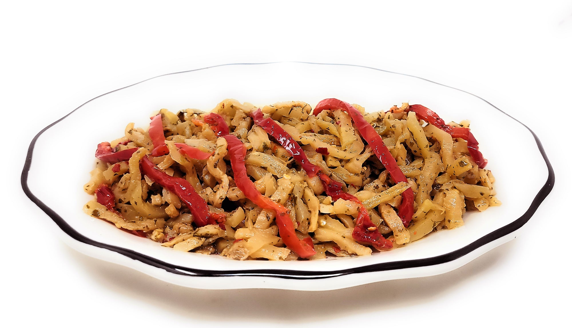 Prepared Eggplant Strips