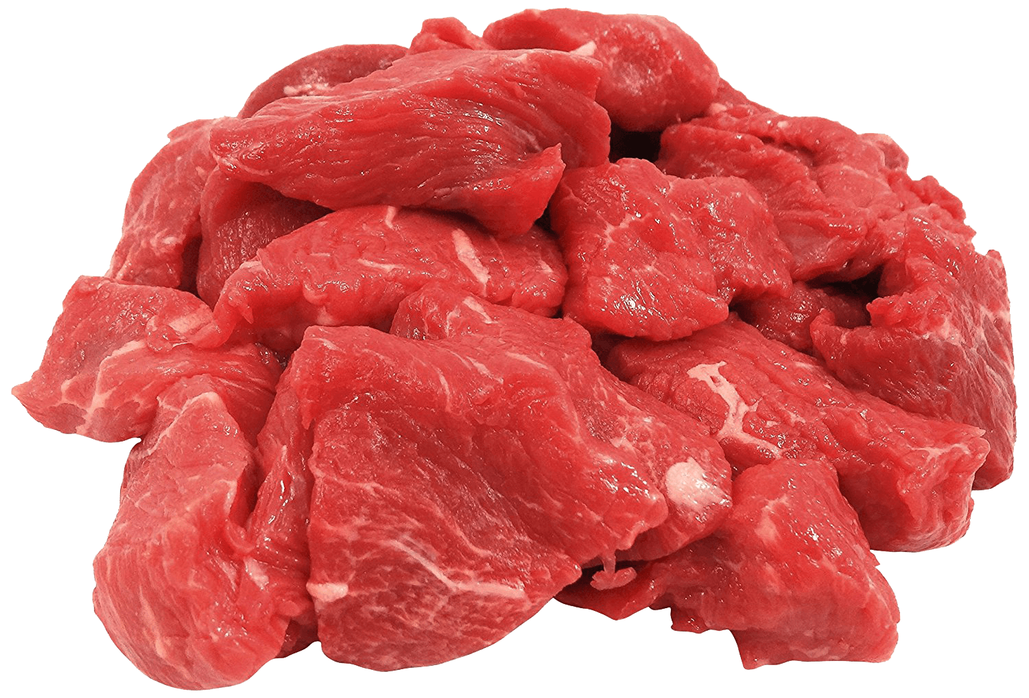 Fresh Local Meat Delivery - Black Angus Beef Stew (Cubed Stew Meat) Cut Fresh Daily (2 Pound)  - Shipping Included