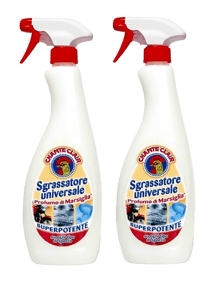 Italian Cleaning Products - Chante Clair Sgrassatore Degreaser Universal Cleaner - Oil Eater! 2 Pack Free Shipping