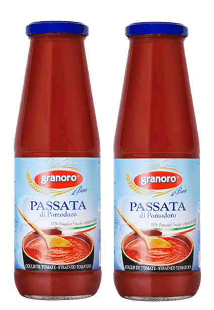 Granoro Passata Di Pomodoro Crushed and Strained Tomatoes, 690g  2 Jars