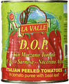 Italian Tomatoes - La Valle San Marzano Peeled Tomatoes D.O.P. - 5 - 28 Ounce Cans Free Shipping