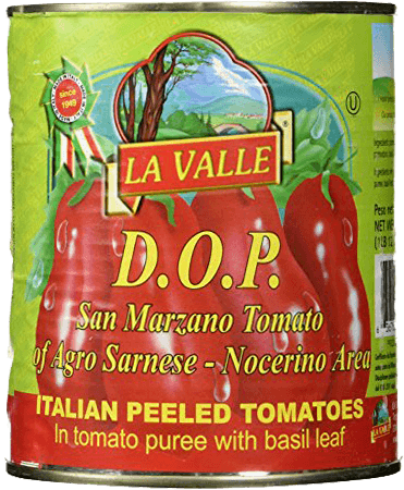 La Valle San Marzano Peeled Tomatoes D.O.P. - 5 - 28 Ounce Cans Free Shipping