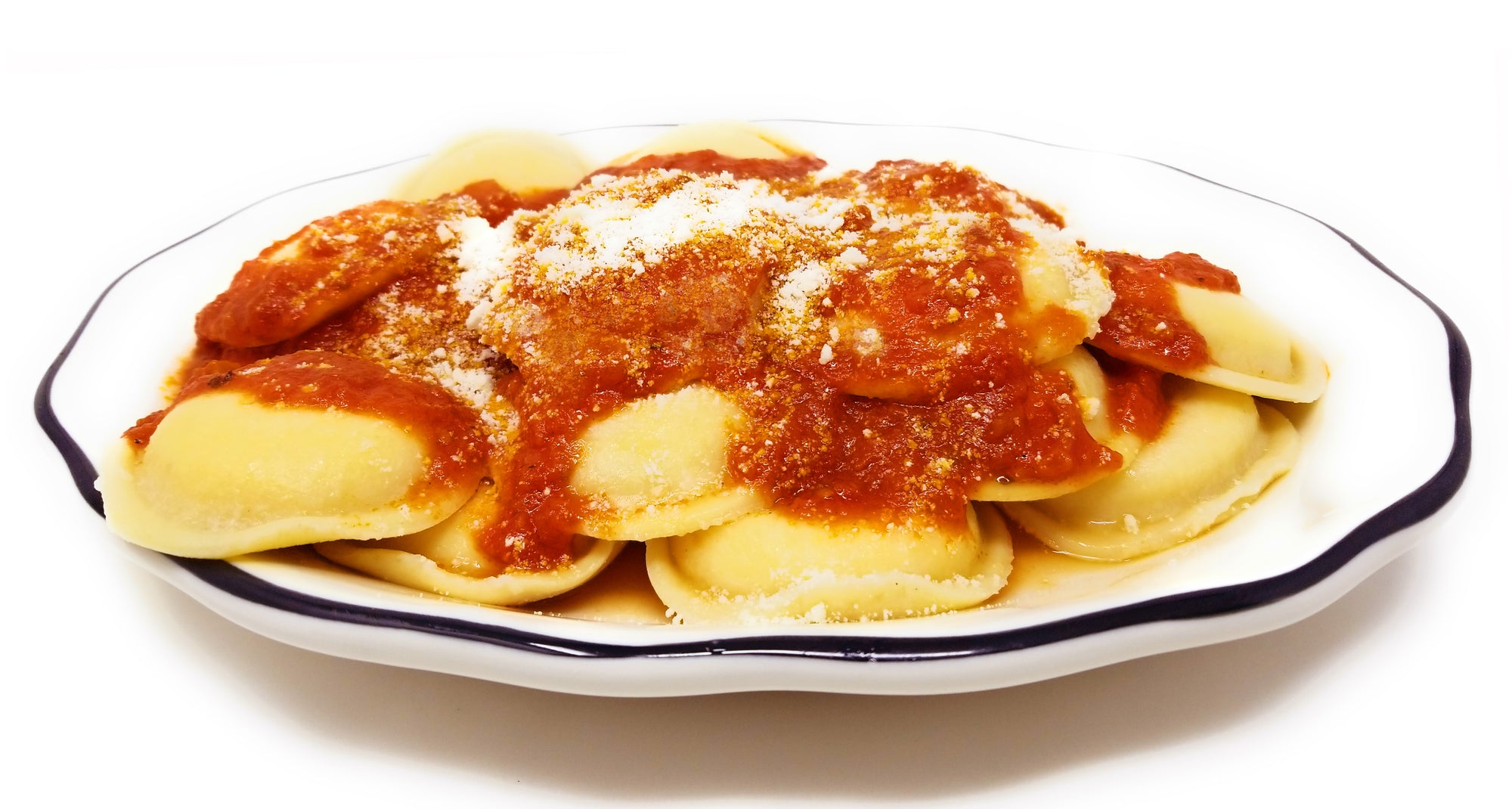 Fresh Ravioli 6 Boxes Large Round Cheese - Made in NYC by Frank and Sal Italian Market - 72 Count Overnight Shipping