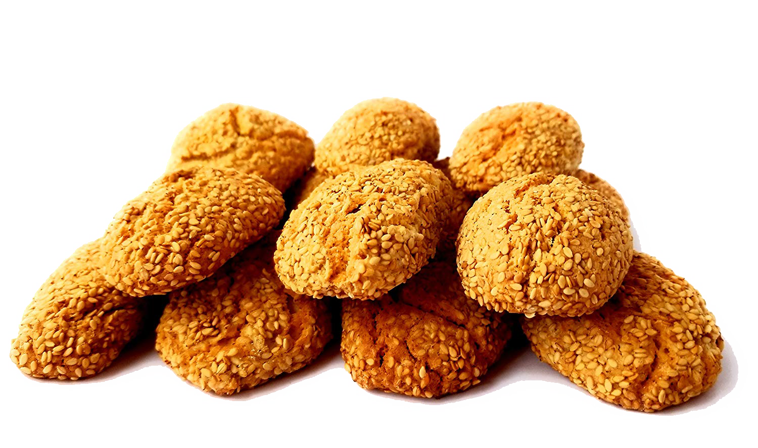 Frank and Sal Bakery: All Natural Italian Sesame Cookies 1 Pound Baked Fresh Daily - Biscotti Di Regina - Frank and Sal