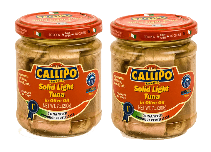 Yellowfin Tuna Packed in Olive Oil (Filetti di Tonno in Olio d'Oliva)  170g.  2 Pack FREE SHIPPING