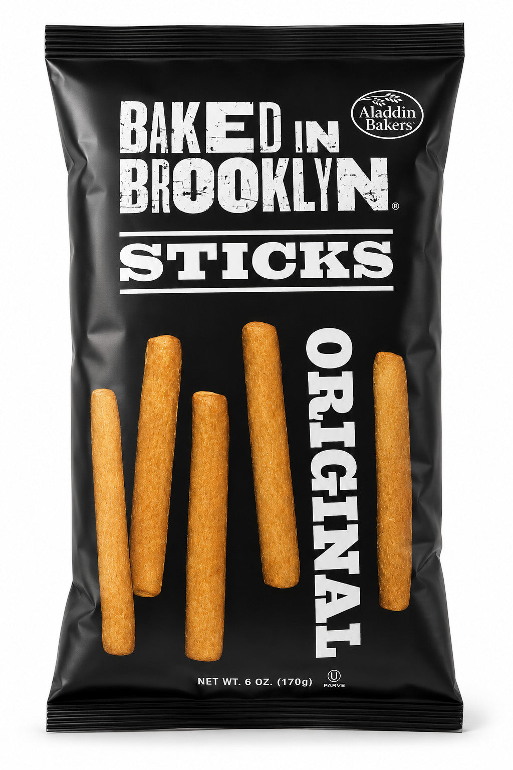 Backed in Brooklyn one package of  original Flavor Bread Sticks 