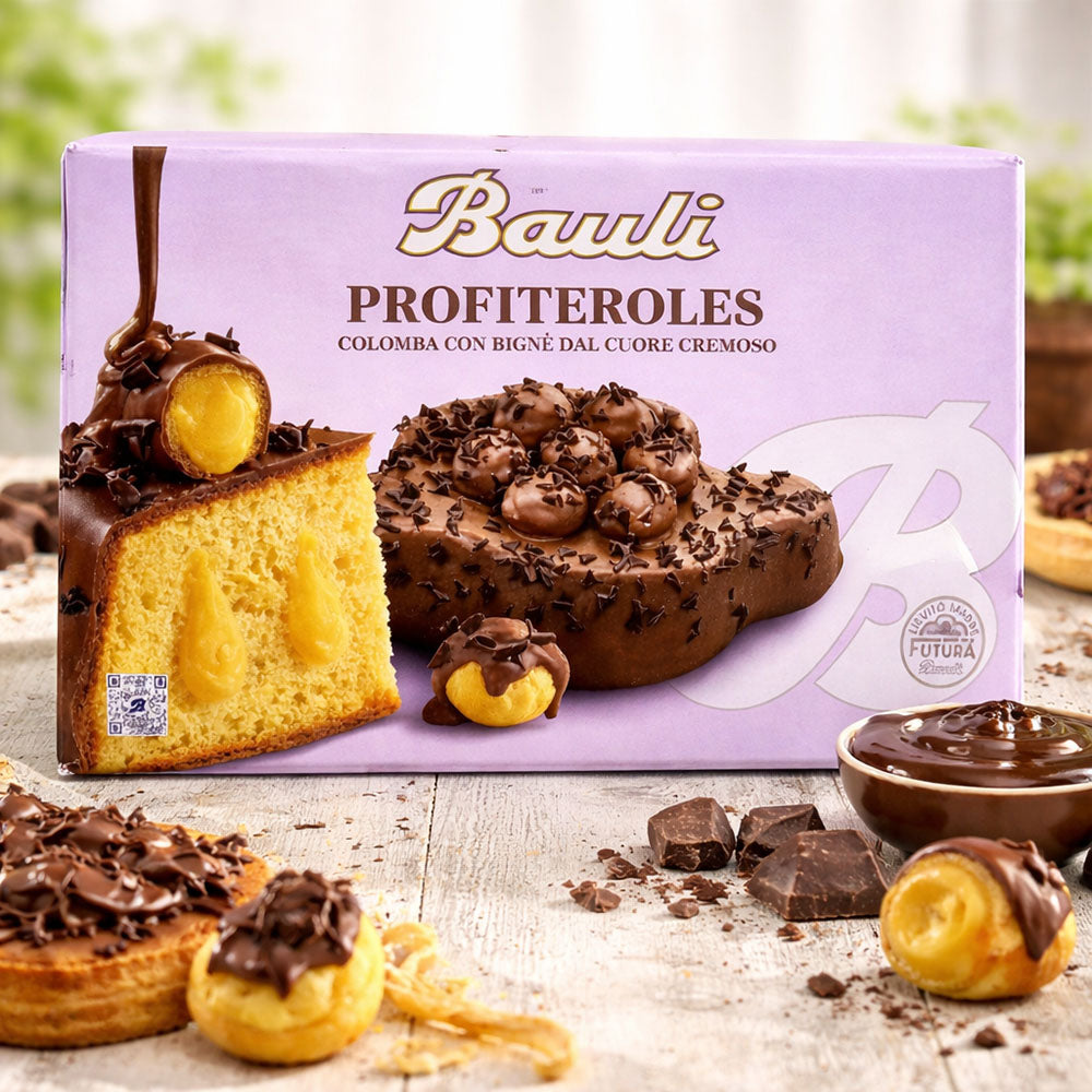 Bauli Profiteroles Colomba 750 Gram Imported Italian Easter Cake