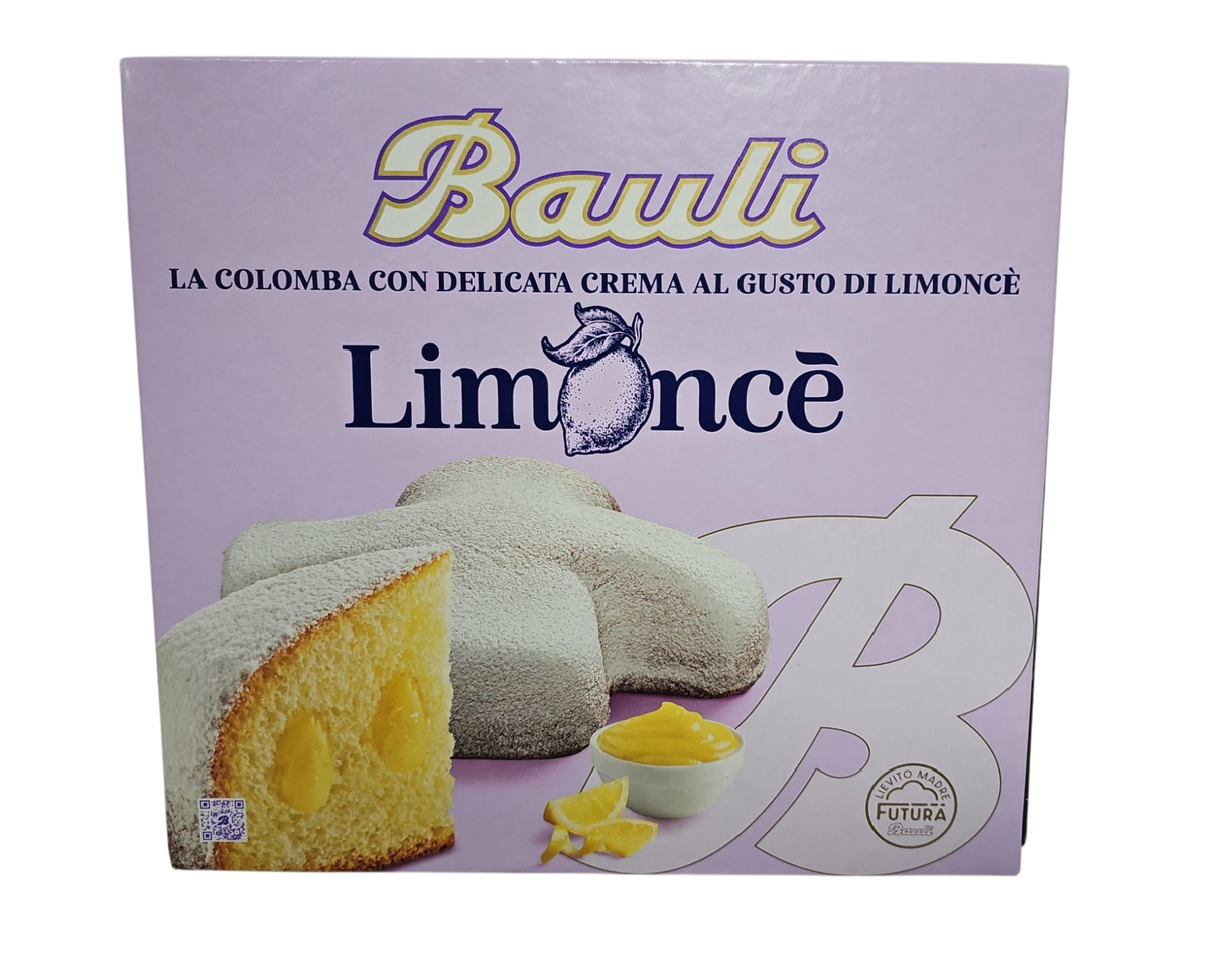 750g Bauli Colomba Limoncé front packaging – lemon cream colomba cake imported from Italy

