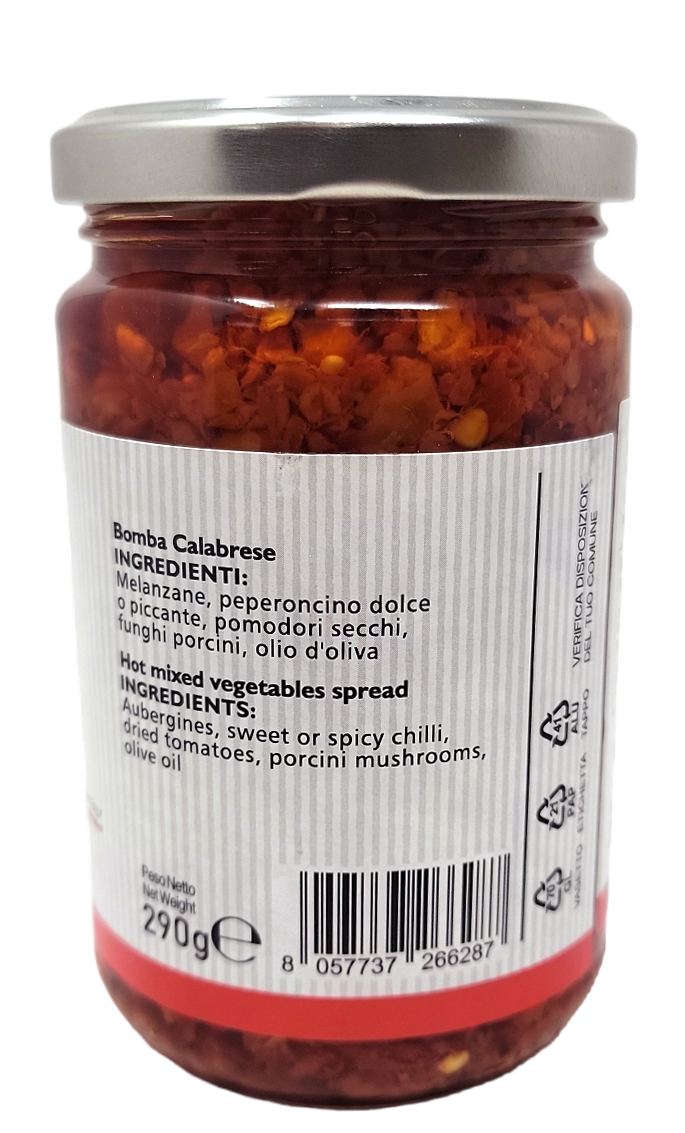 Bomba Calabrese Mixed Vegetable Spread 2-Pack: Unleash the Flavors of Calabria!