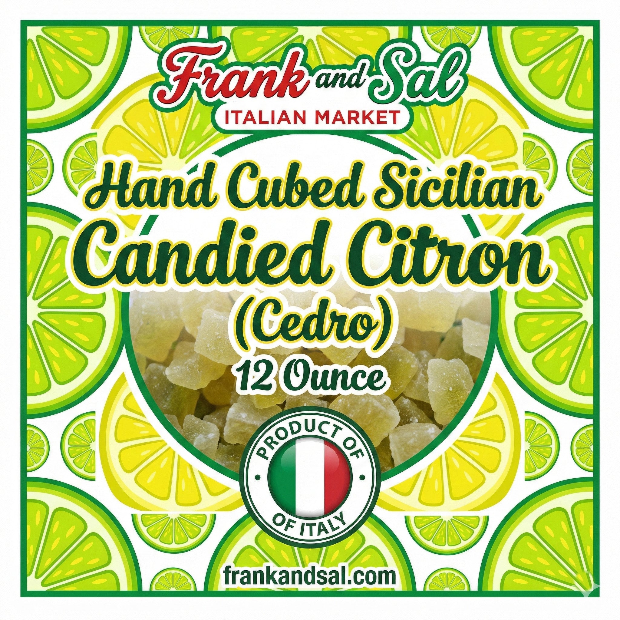 Sicilian Candied Citron (Diced Cedro) Frank and Sal - Frank and Sal