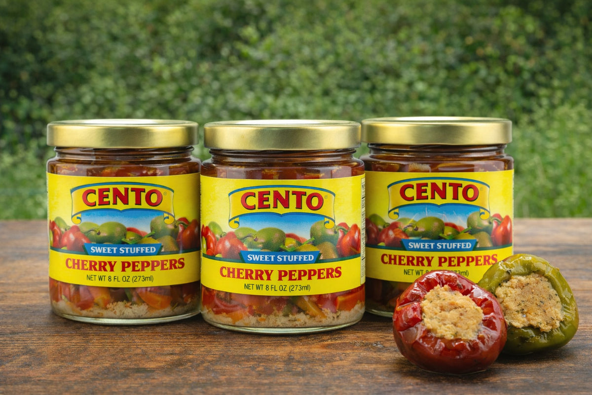 Cento Sweet Stuffed Cherry Peppers 3-Pack - 8 oz
