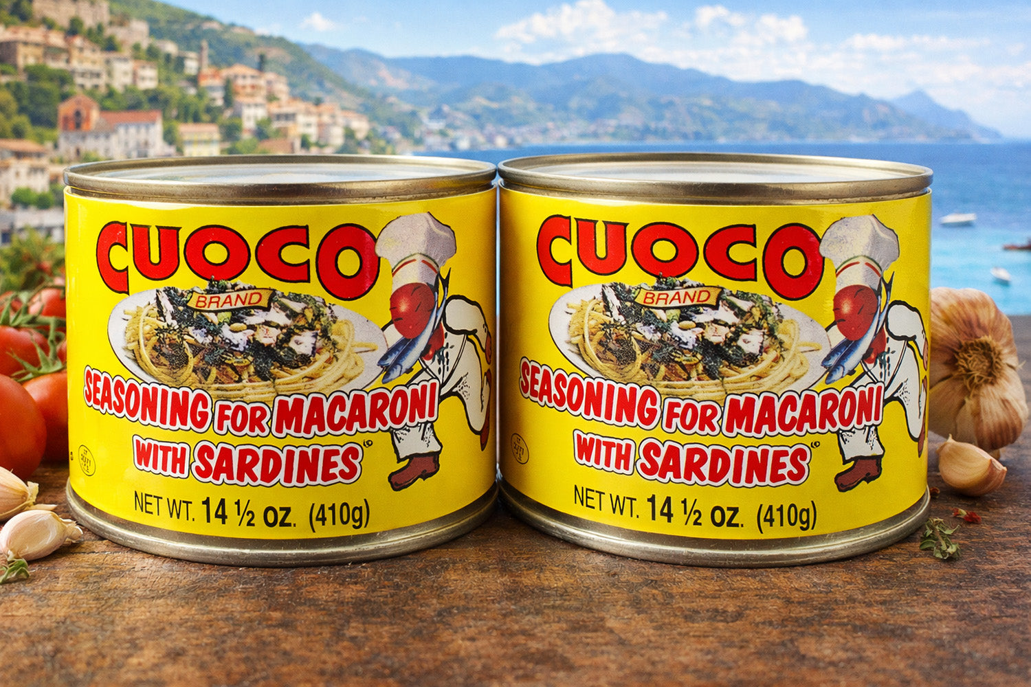 Cuoco Seasoning for Macaroni with Sardines 2 Pack 14.5 oz for Pasta con Sarde