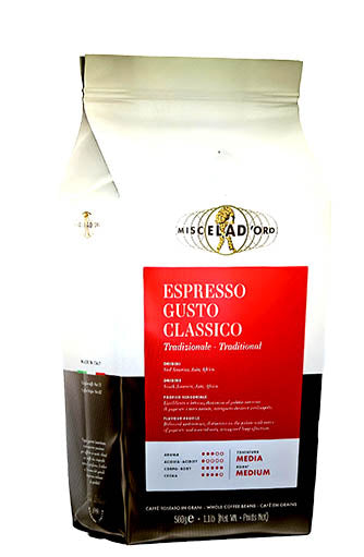Miscela d'Oro Gusto Classico Roasted Beans - 2.2 lb bag