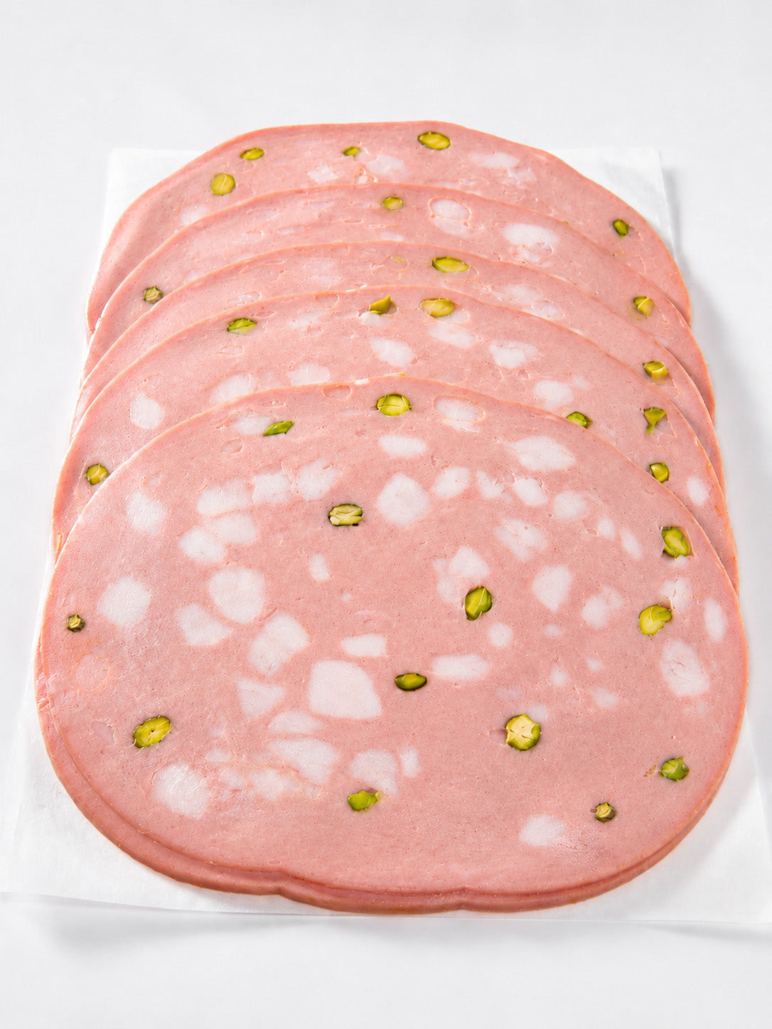 Sliced mortadella with Pistachio 