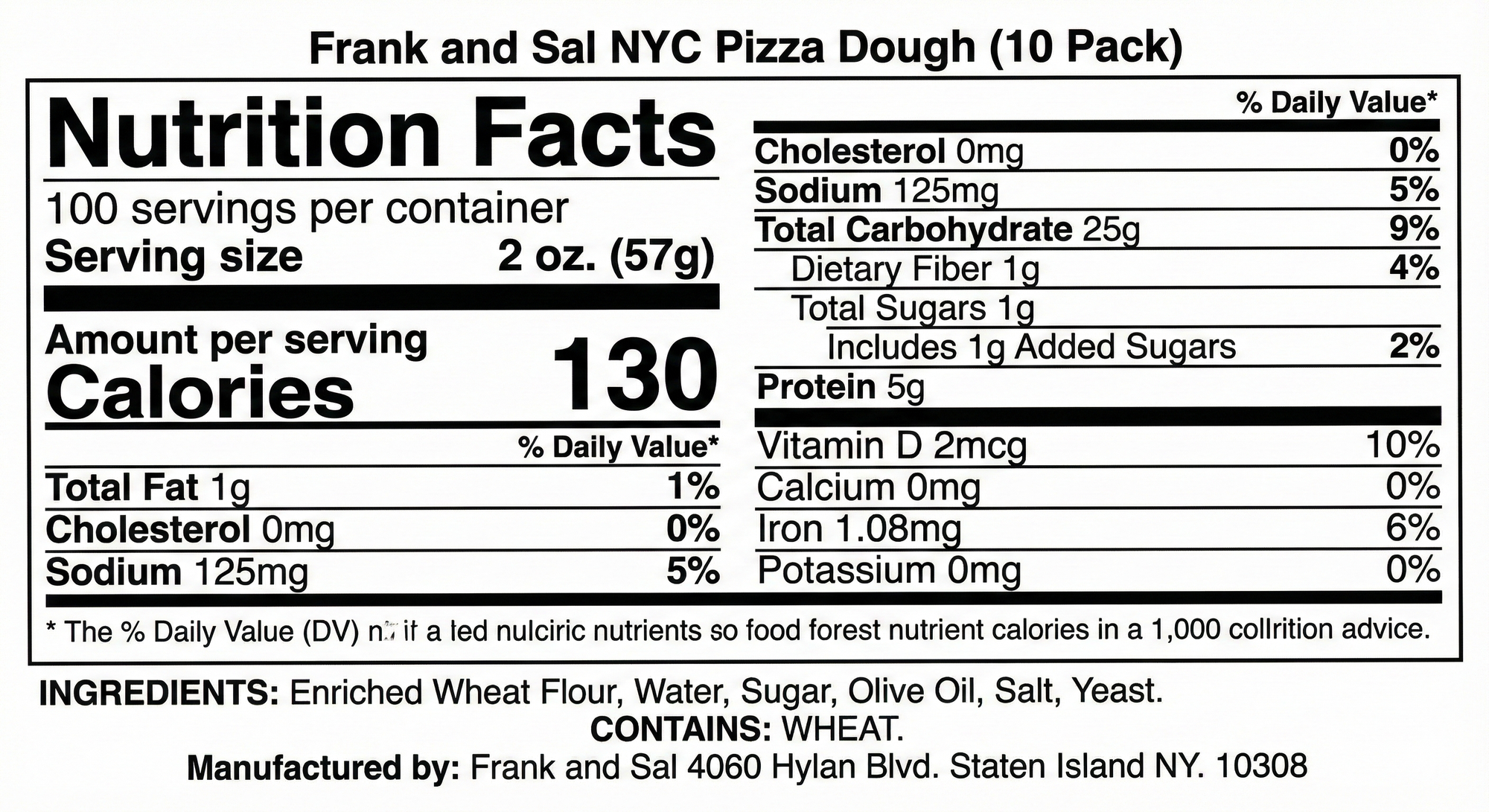 Authentic NYC Pizza Dough