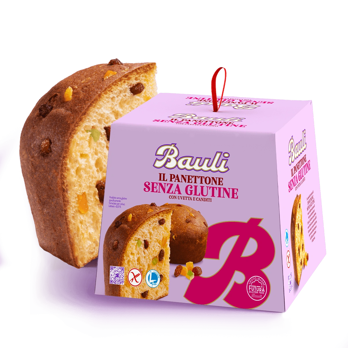Bauli Gluten Free Panettone | Lactose-Free Italian Christmas Cake (400g)