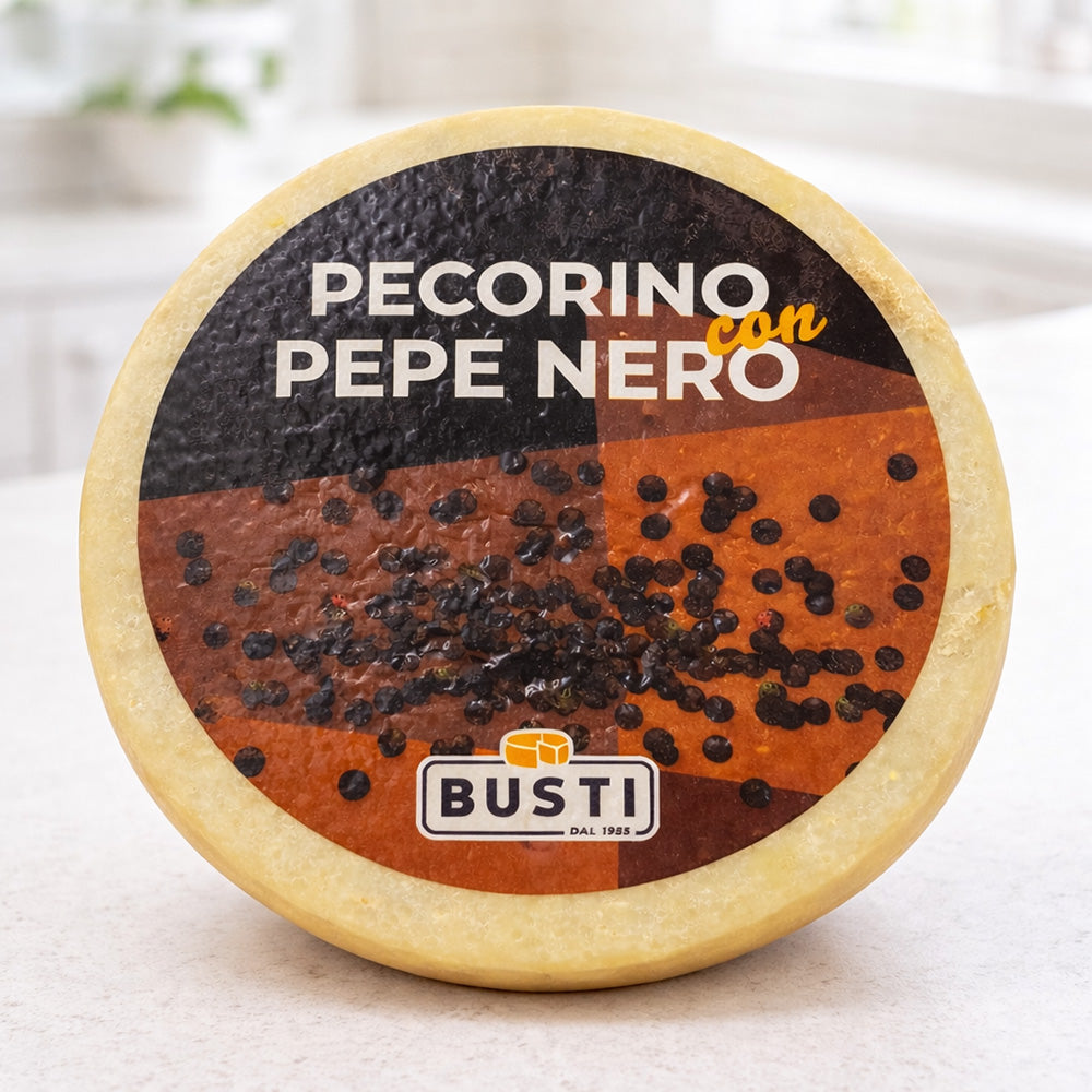 Pecorino with Black Peppercorn Busti