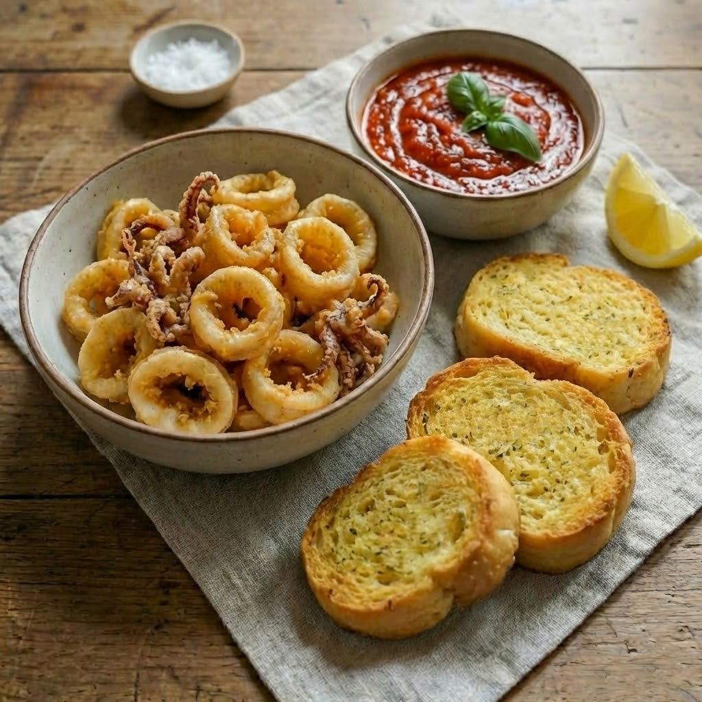 Calamari and Pepper Biscuits