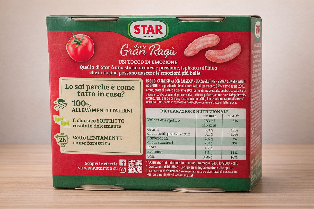 Meat Sauce Star Il Mio GranRagù Classico or Salsiccia 6-Can Pack