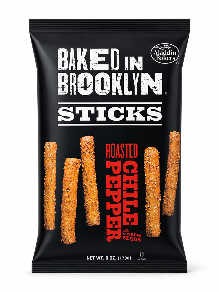 Baked In Brooklyn Roasted Chille Bread Sticks 