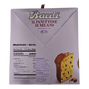 Bauli Panettone packaging with nutrition facts