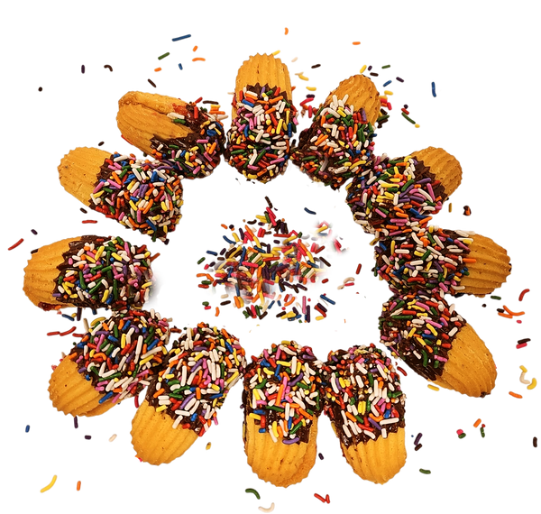 Italian Cookies - Chocolate Dipped Raspberry Sandwich Cookies 1 Pound