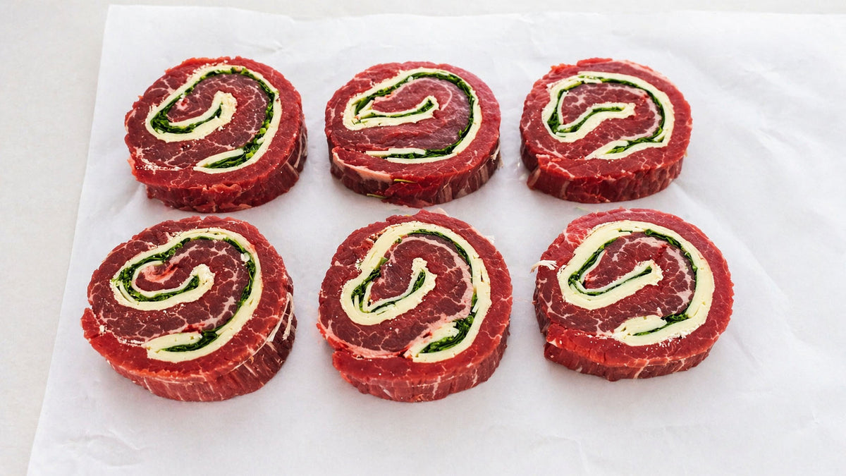 Stuffed Flank Steak Pinwheels Made Fresh Daily Pack Of 6