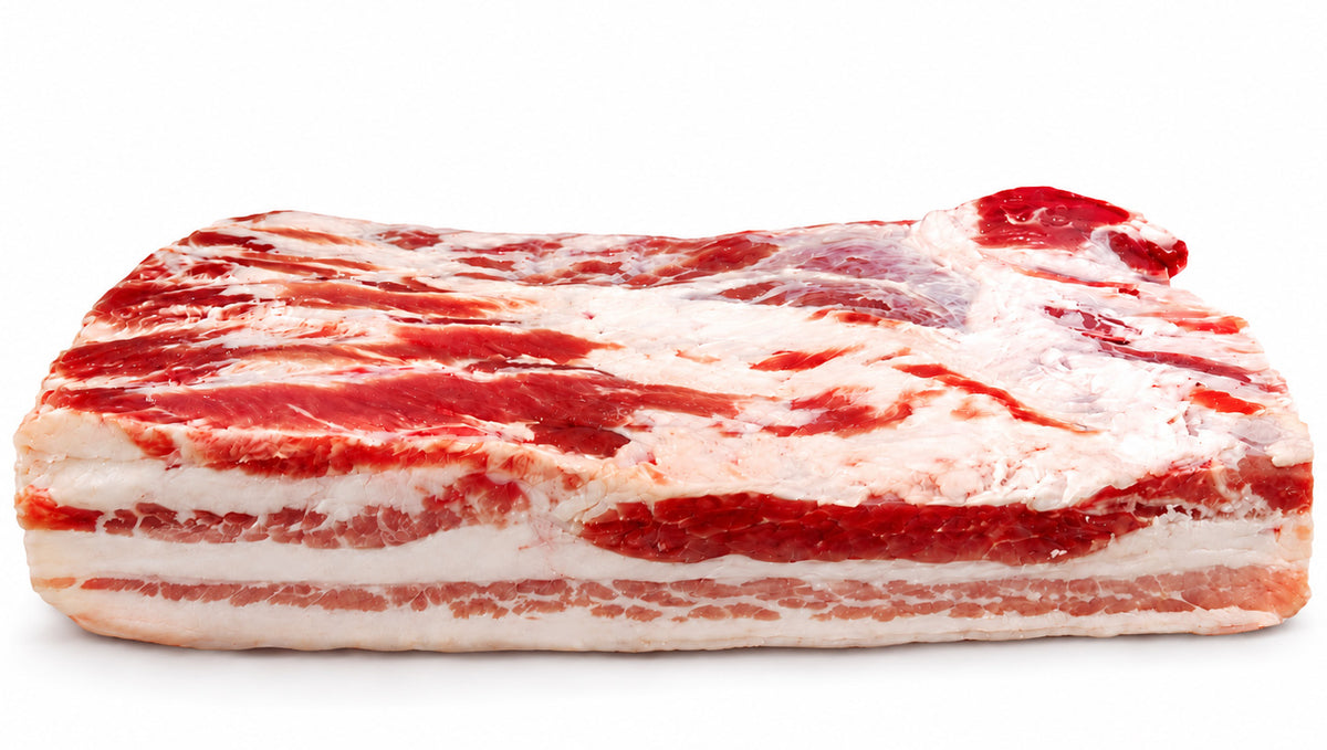 Pork Belly (Whole 3 Pound Slice) - Cut Fresh Daily - Fresh Bacon! Great For Smoking!