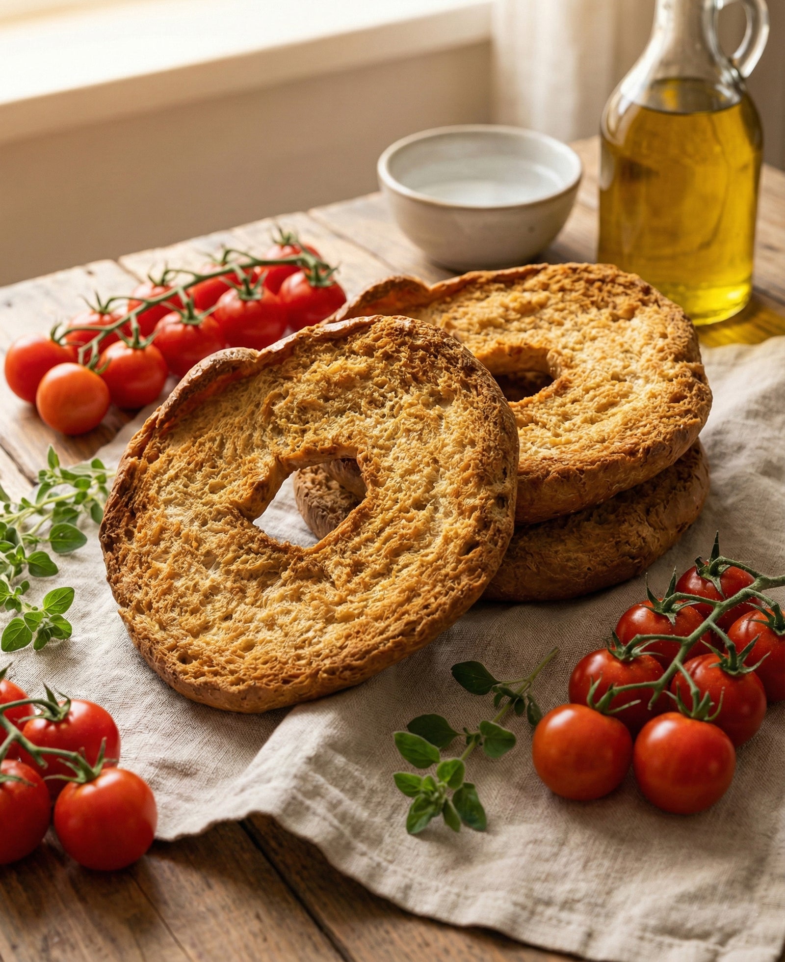 Whole Wheat Freselle | Italian Twice-Baked Durum Bread (12 Pack)