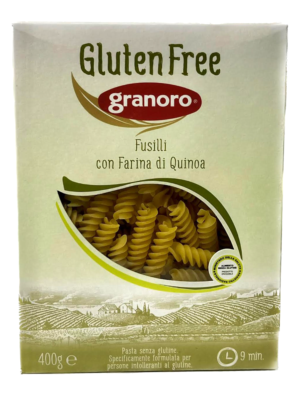 GRANORO GLUTEN FREE QUINOA FUSILLI - PRODUCT OF ITALY - 3 PACK
