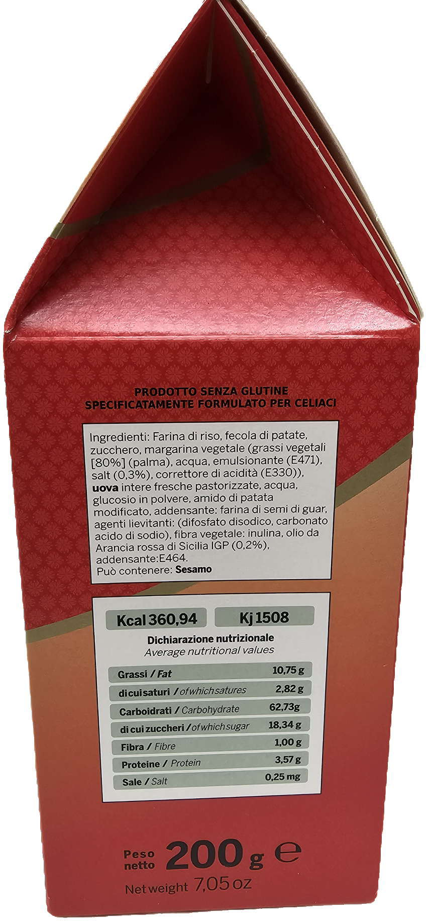 Gluten Free biscuits Blood Orange