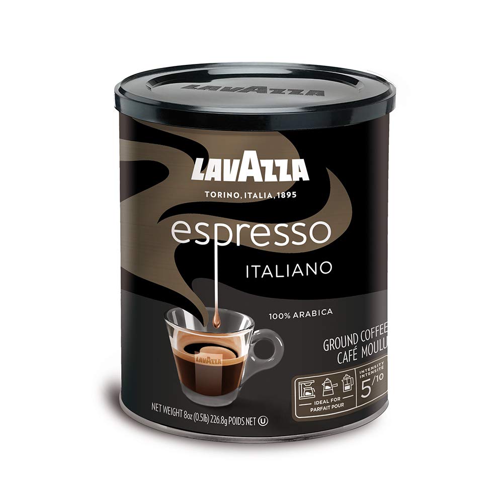 Lavazza Espresso Italiano Ground Coffee Blend, Medium Roast, 8 Ounce (Pack of 4)
