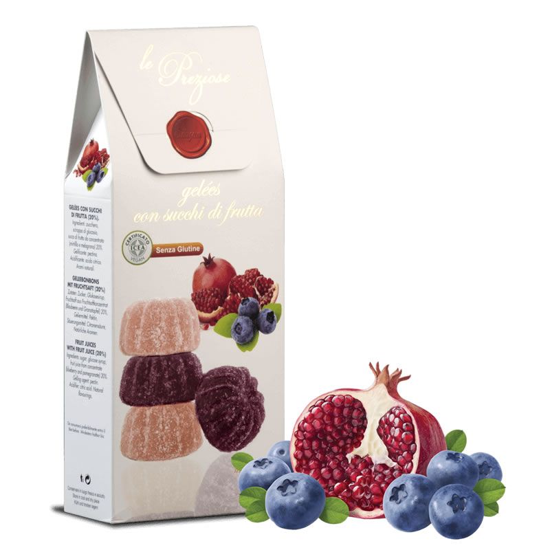 Le Preziose Italian Pomegranate & Blueberry Fruit Jellies | 3-Pack
Free Shipping 