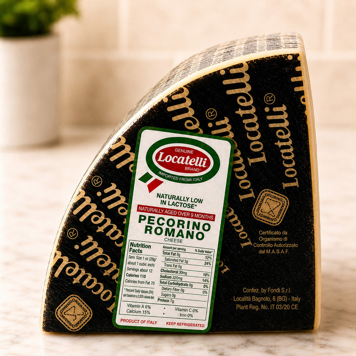 Locatelli Cheese 3 Pound Wedge 