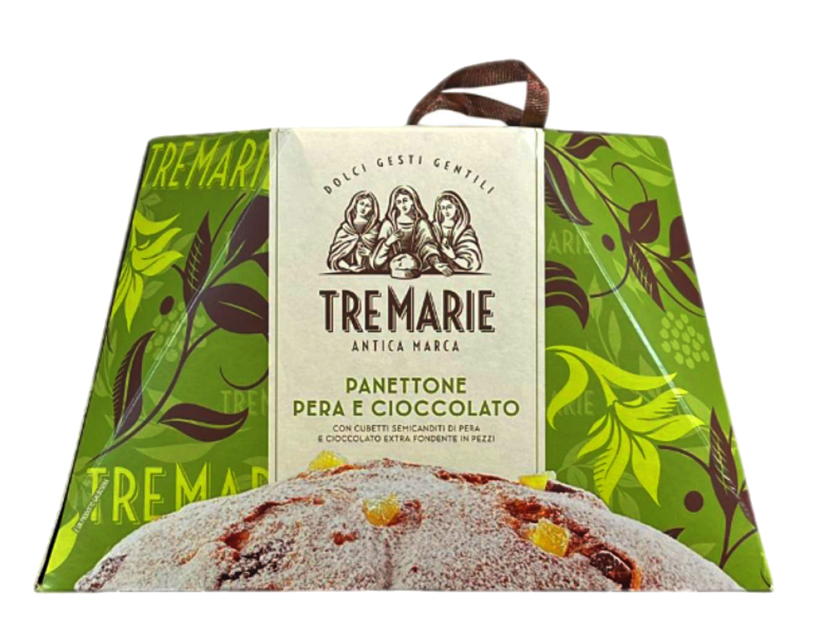 Tre Marie Panettone Pera e Cioccolato | Pear & Extra Dark Chocolate (930g)