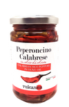 Vulcanica Peperoncino 280g Glass Bottles | Authentic Calabrian Hot Peppers - 2 Pack