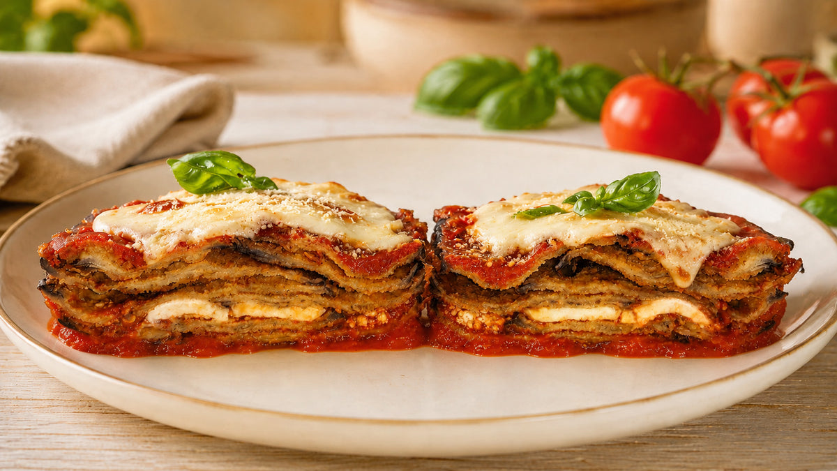 Prepared Food - Eggplant Parmigiana 8-Pounds Made Fresh Daily - Heat And Serve - Includes Shipping