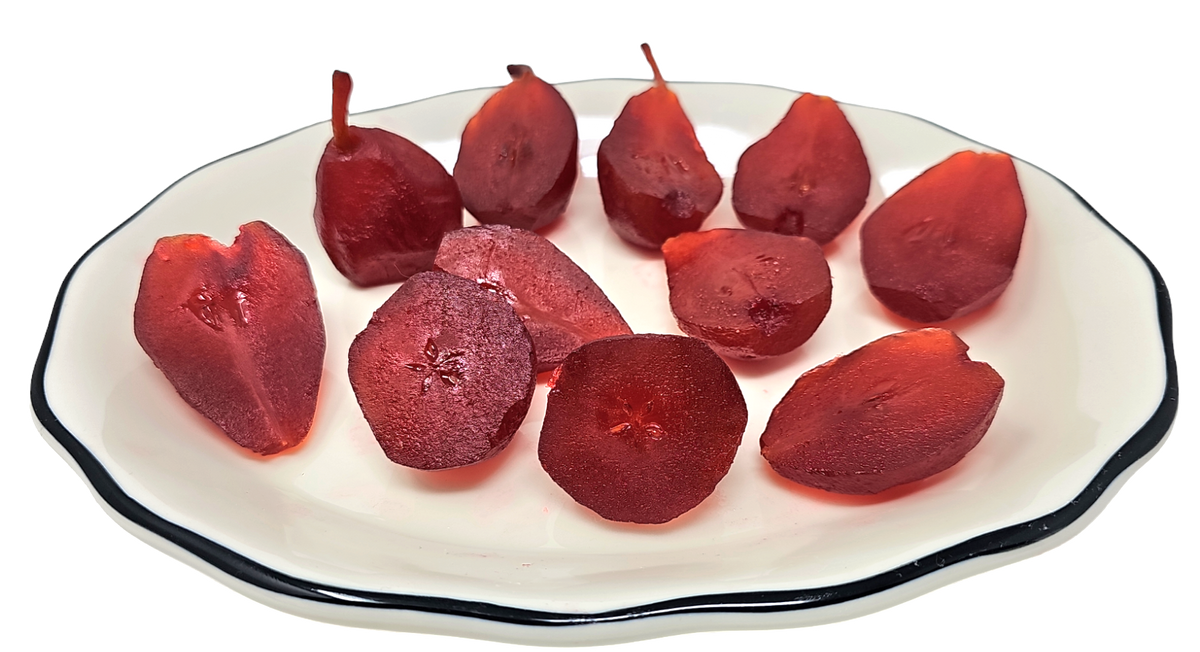 Whole Candied Red Pear- Cake and Pastry Decorating - Imported From Italy 1.5 Pounds (Whole Red Pear)