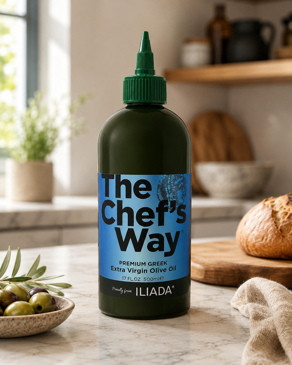 ILIADA The Chef’s Way Greek Extra Virgin Olive Oil 2 Pack - 500 ml Bottles