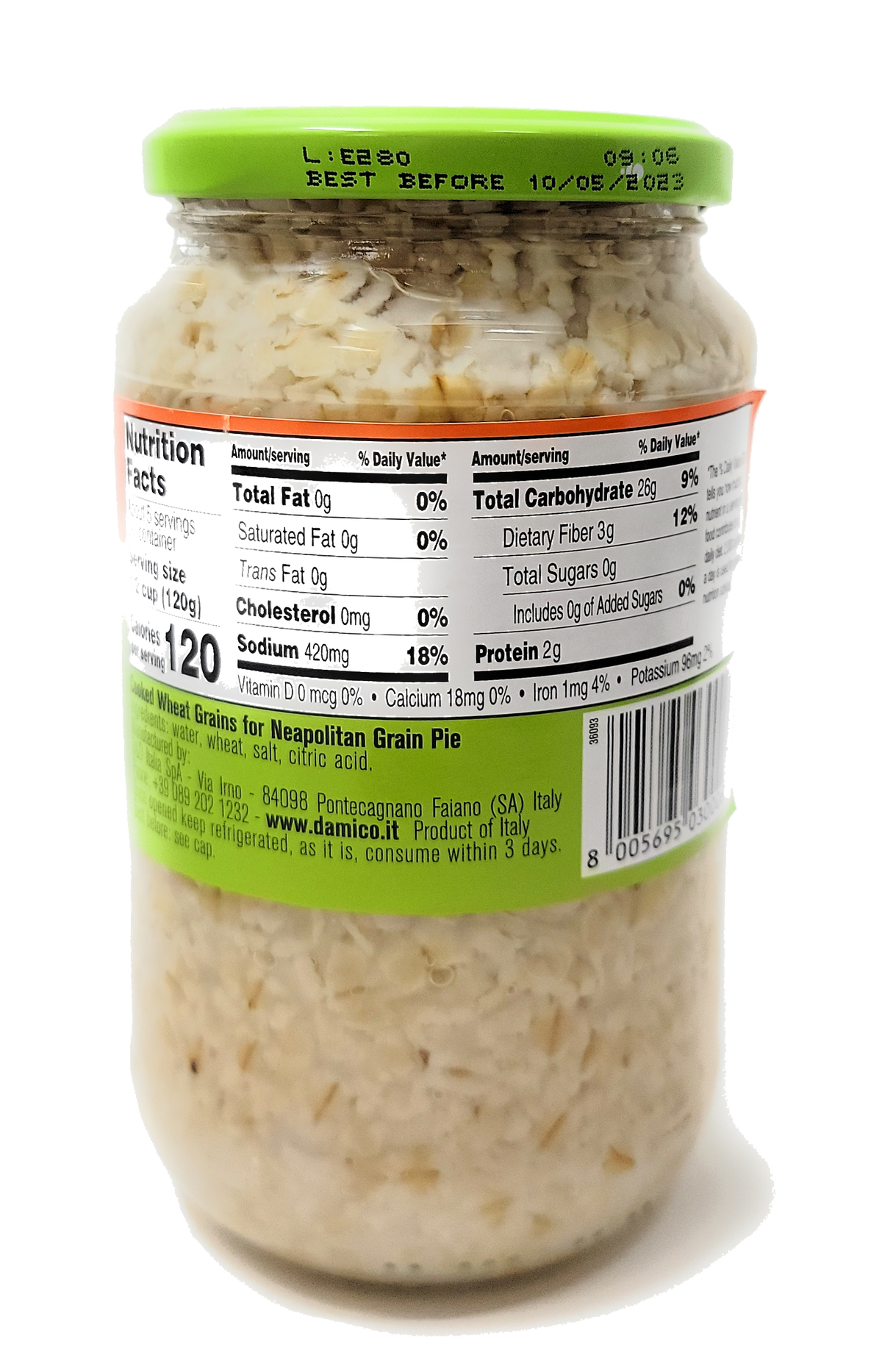 Fratelli D'Amico Cooked Wheat Grain