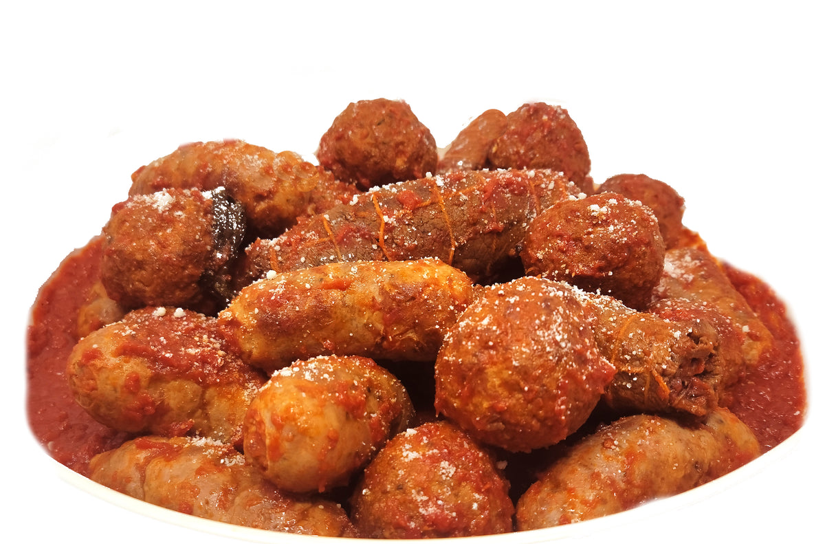 Sausage Meatballs and Braciola