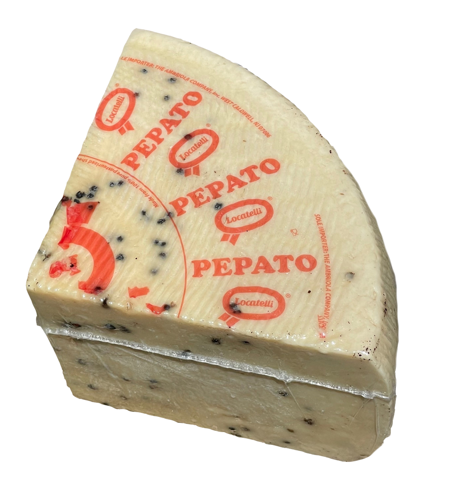 Italian Cheese - Locatelli Brand - Pecorino Romano Pepato  1 Pound (With Pepper) Free Shipping