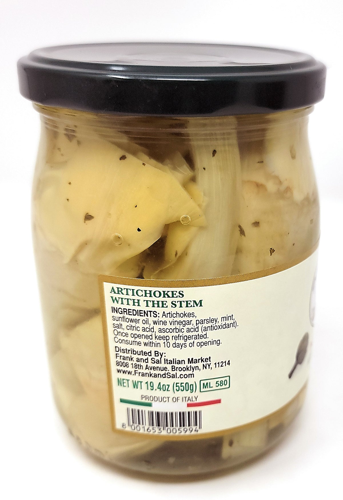 Frank and Sal Brand Artichoke Hearts