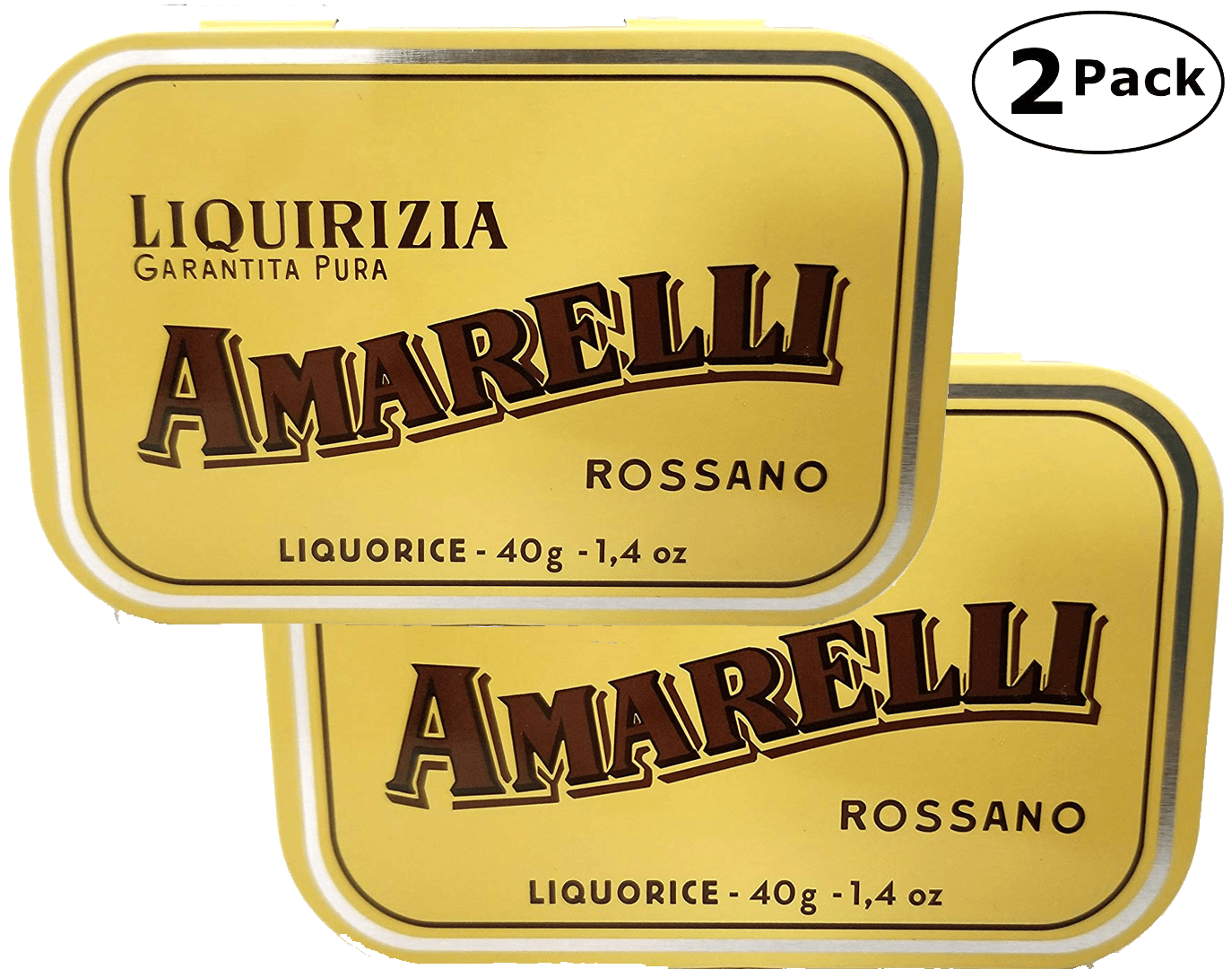 Amarelli - Amarelli Rossano - Pastilles Of Pure Liquorice (Licorice) Hard Candy - 40 Gram