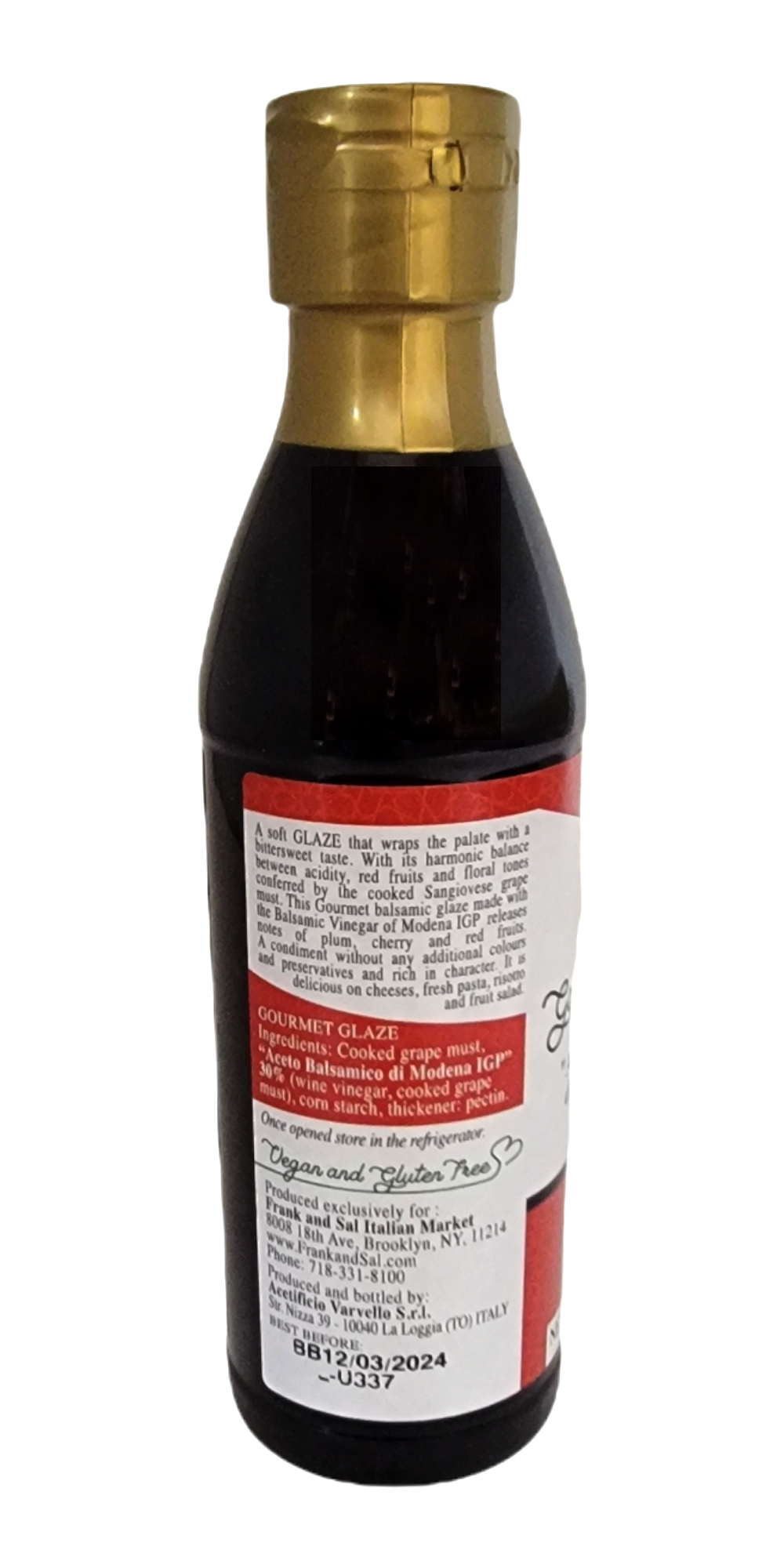 Frank and Sal’s Italian Balsamic Glaze 2 Pack, Imported Balsamic Glaze from Italy