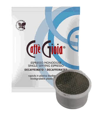 Coffee - Decaffeinated Caffe Gioia Coffee Italian Import - Box Of 50 Decaffeinated Capsules - Kosher