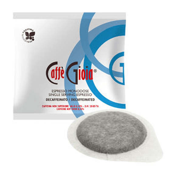 Coffee - Decaffeinated Caffe Gioia Coffee Italian Import - Box Of 50 Decaffeinated ESE Pods - Kosher