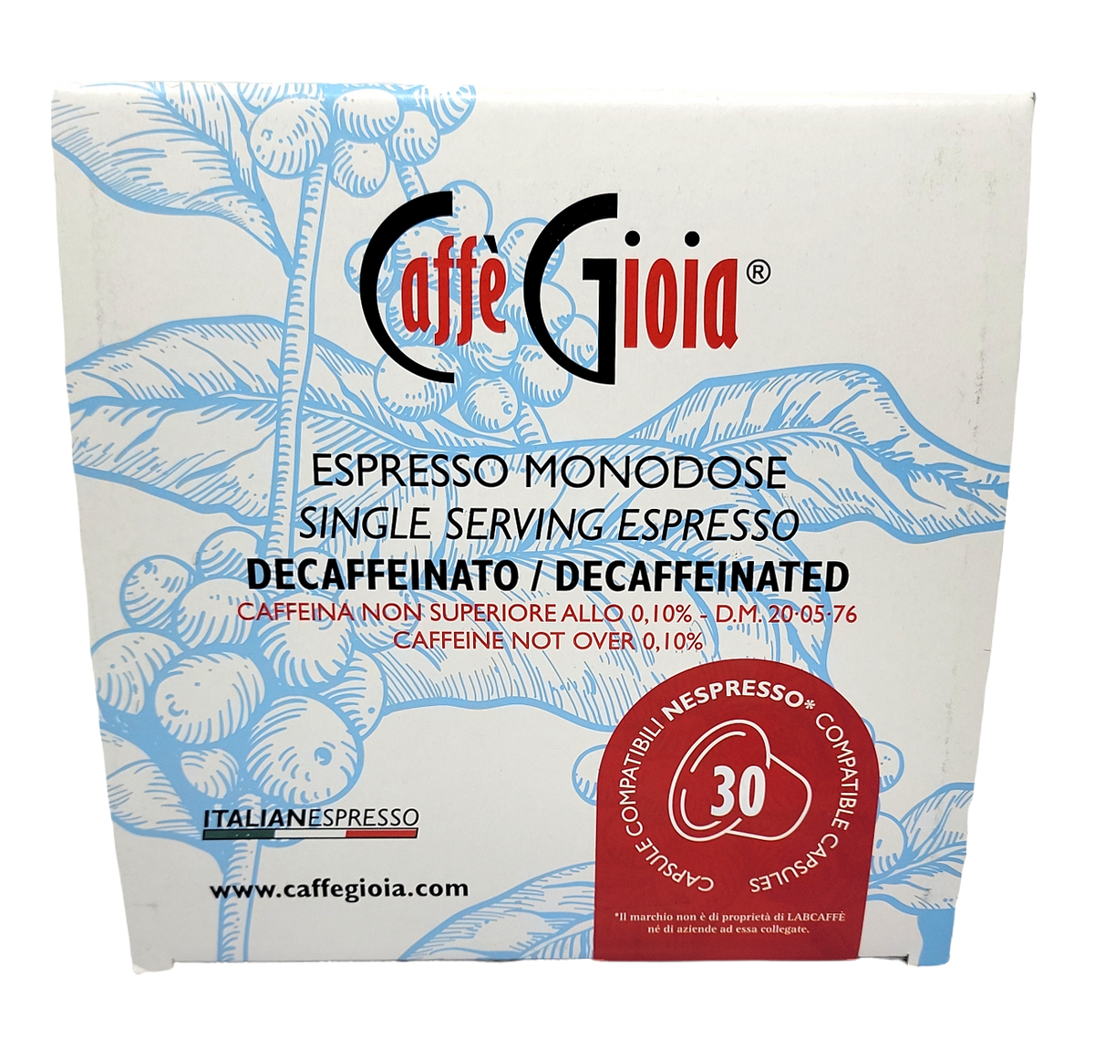 Caffe Gioia Nespresso Decaf